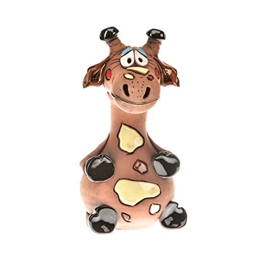 Ceramics World art-031103 Spardose "Giraffe", Handarbeit