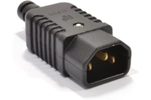 CABLEPELADO - Power Connection | Secure Socket, Durable and Fast | Installation Adapter for Electronic Devices and Household Appliances | (IEC C14 Plug)
