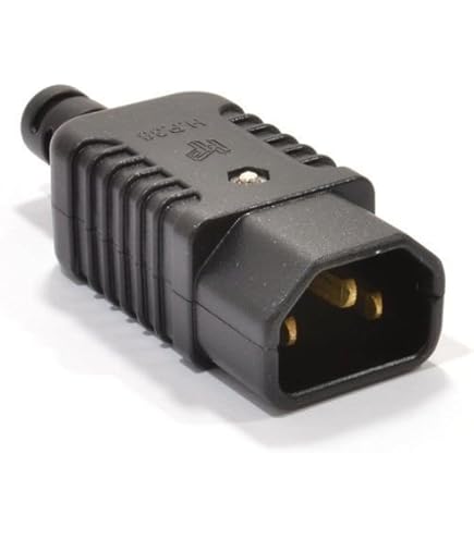 CABLEPELADO Netzstecker C20 Stecker | IEC320 C20 | 16 A 250 V CE | geeignet für Arbeitsstationen, Server, USV, PDU, Router und Switch große Netzwerke, WiFi, medizinische Geräte