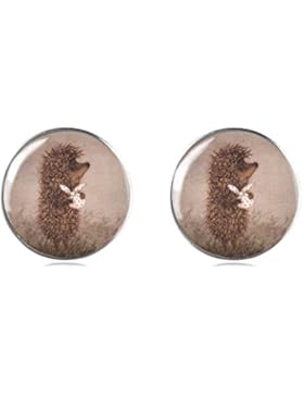 Tizi Jewellery 925 Sterling Silber Igel Ohrstecker 12 mm Handgemachte Ohrringe für Damen und Mädchen perfektes...