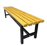 ☆ Mesa y silla resistentes: de madera maciza resistente + hierro forjado, la superficie está encerada, este pequeño y elegante banco tiene una excelente durabilidad.