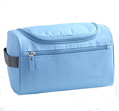 Ubagoo Toiletry Bag Hanging Travel Overnight Toilet Wash Bag Makeup Shaving Bag Dopp Kit For Men's Or Ladies(Lake Blue)