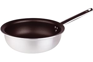 BALDASSARE AGNELLI Pentole Agnelli ALSA2111BMS2 Padella Svasata Alta Antiaderente Spessore 5 Millimetri per Mantecare Salta Pasta E Riso con Manico Inox, Diametro 20 cm
