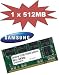 Produktbild SAMSUNG original 512MB 200 pin DDR-333 (PC-2700, 333Mhz) SO-DIMM double side (M470L6524DU0-CB3) für NOTEBOOKs - 100% kompatibel zu DDR-266 (PC-2100, 266Mhz)