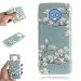 Produktbild Everainy Motorola Moto G6 2018 Hülle Silikon Bumper Gummi Cover Hüllen für Motorola Moto G6 2018 Handy Handyhülle Prägen Stoßfest TPU Gel Stoßstange Schutzhülle (weiß Blume)