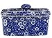 Produktbild Burleigh Blue Calico Butter Dish with Lid by Burleigh Pottery