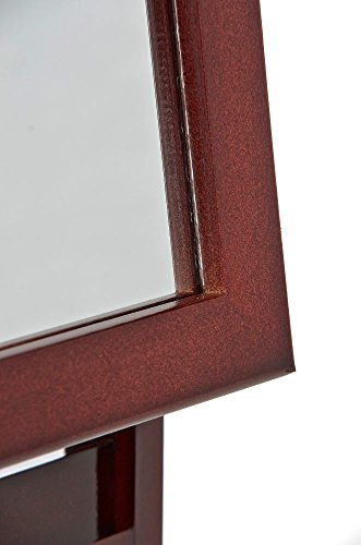 CLP Holz-Standspiegel YOLANDA mit Rollen, 150 x 45 cm cherry - 4