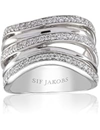 Sif Jacob joyas anillo Ladies Verona con zirkonia blanco