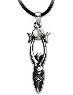 Göttin Circe Anhänger Amulett Talisman Silber mit Lederband Schmucksäckchen und Karte 144