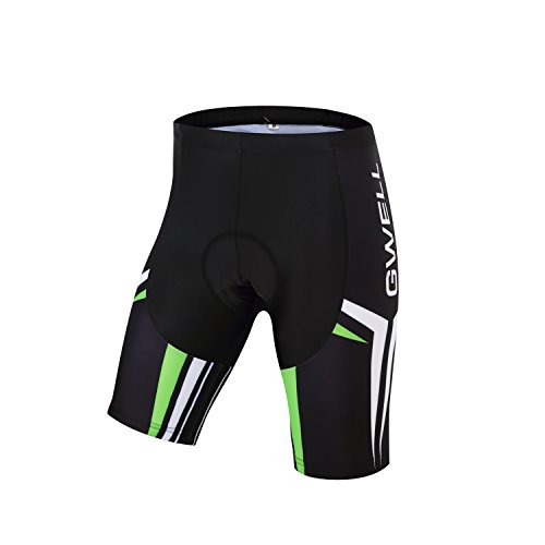 GWELL Herren Radtrikot Set Fahrrad Trikot Kurzarm + Radhose mit Sitzpolster - 4