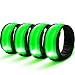 Produktbild 4 Stück LED Armband, Colorful Leuchtband Reflektorband für Rad Laufen Joggen und andere Outdoor Sports,Sicherheit Reflektor Armband mit DREI Beleuchtungs modi LED (Grün)