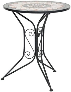 Garden Patio Table Mosaic Table Diameter 60 x 71 cm Mosaic Flower Mosaic