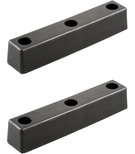 Anfahrpuffer J07 Rammpuffer Für LKW – Vulkanisierter Neugummi Mit Stahlscheiben, 500x250x140 Mm