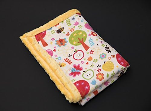 Cute yellow soft plush baby blanket