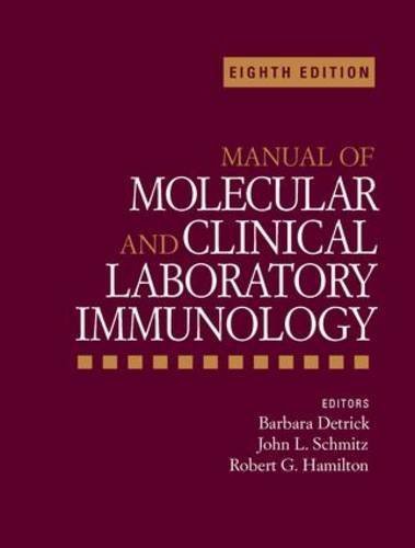 Manual of Molecular and Clinical Laboratory Immunology (2016-05-11) en ligne Manual of Molecular and Clinical Laboratory Immunology (2016-05-11) en ligne