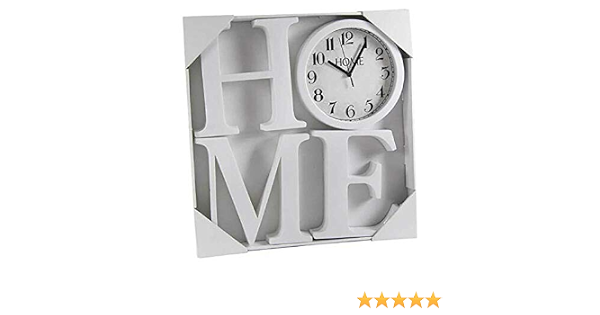 Kasahome Orologio da Parete Moderno Home Orologi da Muro Lettere Scritta  Decorativa 23cm per Casa Bar da appoggio o da Appendere 4 Pz : Amazon.it:  Casa e cucina