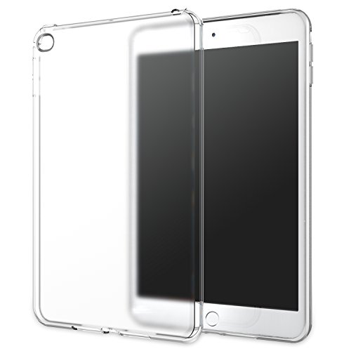 MoKo Hülle für iPad Mini 4 - Flexible TPU Schale Schutzhülle Hülle Case Cover Etui Tasche Bumper für Apple iPad Mini 4 2015 Genaration 7.9 Zoll IOS Tablet,Transparent