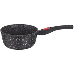 Kamberg - 0008054 - Casserole 18 cm - Manche Amovible - Fonte d'Aluminium - Revêtement type pierre - Tous feux dont induction - Sans PFOA