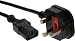Produktbild InLine Netzstecker England auf Kaltgerätestecker C13 NetzKabel (1,8m) schwarz