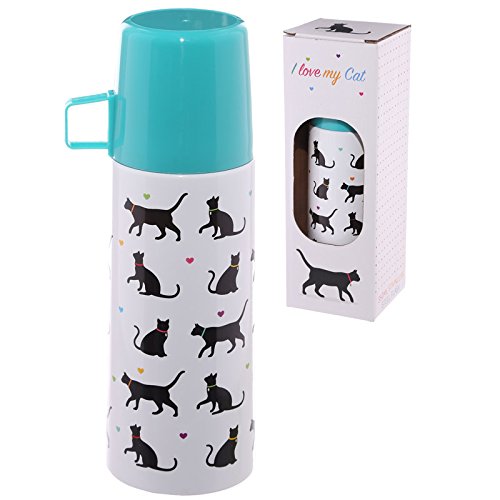 Preisvergleich Produktbild Thermoskanne Katze 350ml "I love my Cat"