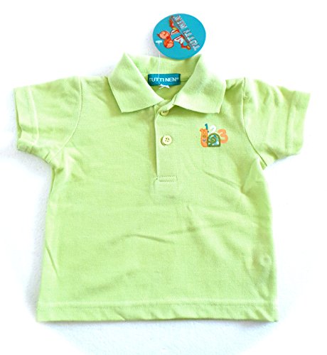 Vêtements Enfant Bébé - T-Shirt Polo Vert Anis - 6 mois