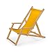 Produktbild LANDWOOD Liegestuhl Relax, gelb, 120 x 58 x 90 cm, 202274