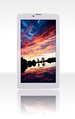 NEW FUSION5 Tablet (7 inch, 16GB, Wi-Fi+ 3G+ Voice Calling, Bluetooth, FM, High Quality Leather Case), White