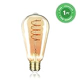 【Usos Múltiples】: La retro bombillas clásica se encaja en el fondo atornillado estándar E27(medio) y es adecuada para lámparas decorativas de techo, lámparas de araña, luces colgantes, linternas exteriores y lámparas de jaulas de ardillas. Es perfecta para decorar restaurantes, cafés, cocinas y proyectos de bricolaje, etc.
