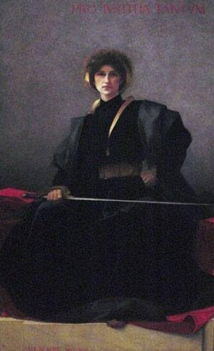 GFM Painting Handmade Oil Painting Reproductions of The Sword,Oil Painting by Alfred Pierre Agache - 72 By 96 inches