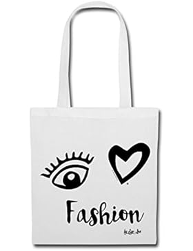 Eye Love I Love Fashion Herz Statement Stoffbeutel von Spreadshirt®