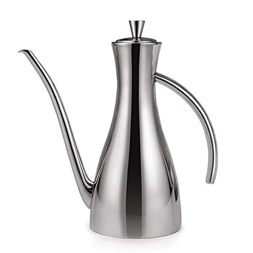 Huiler Distributeur De Huile Olive En Acier Inoxydable Burette Huile Pot Leakproof/Drizzler/Vinaigre Verseur/Olive Bouteille D'huile,800ml