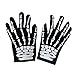 Produktbild BESTOYARD Schädel Handschuhe Unisex Winter Knochen Klaue Skeleton Ghost Vollfinger Handschuhe Warm Radfahren Handschuh für Hallowen Weihnachten Outdoor-Sportarten (zufällige Muster)