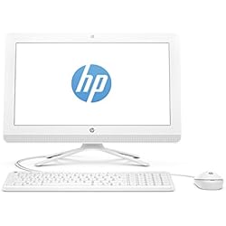 HP 20-c402ns - All in One - Ordenador de sobremesa 19.5" FullHD (AMD E2-9000 , 4GB RAM, 1TB HDD, AMD Radeon R2, Sin sistema operativo), Color Blanco, con Teclado QWERTY Español y Ratón
