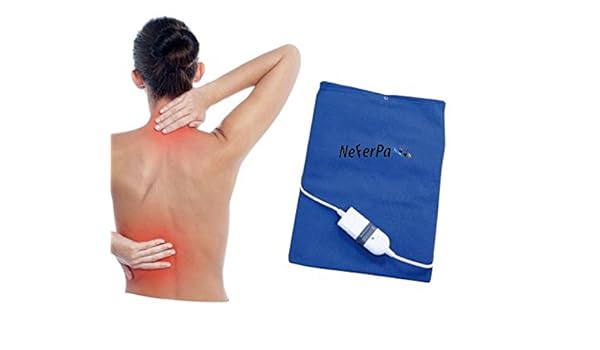 Medicina dello sport Cuscinetto elettrica calore 60 W schiena e lombari 3 livelli temperatura 40 x 32 cm