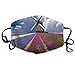 Produktbild Masken, Masken für Erwachsene, Unisex Unique Mouth Mask, Windmill Beauty Scenery Illustration Polyester Anti-dust Masks - Fashion Washed Reusable Face Mask for Outdoor Cycling