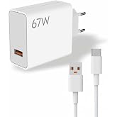 PDATeknoloji 67W Turbo Hızlı Şarj Adapt&ouml;r&uuml; ve Data kablosu Beyaz MS-22 2IN1 (Yerli &Uuml;retim)