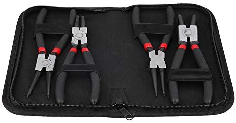 Circlip Plier Set, 4pcs 7" Circlip, Snap Ring Pliers, Internal External 180mm