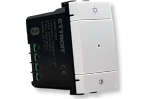 IXTRIMA Interruttore dimmer connesso Smart Wifi Tuya frutto modulo compatibile con supporti Bticino Living bianco