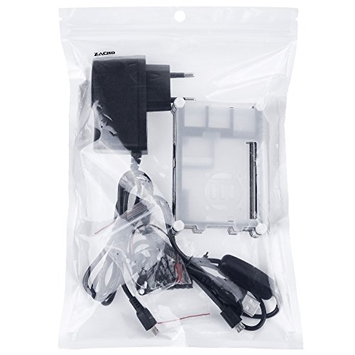 Zacro 5-EN-1 Kit para Raspberry Pi 3 y 2   Caja de 9 Capas de Refrigeraci  n   Mini Fan con 4 Tornillos  USB Cable Encendido   3 Disipador de calor   USB Cable Cargador
