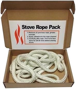 Stove Door Replacement Fibreglass Rope Kit 10mm x 2m Standard Rope