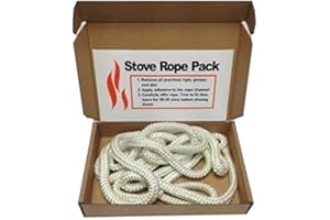 VOYTO Stove Door Replacement Fibreglass Rope Kit 4mm x 2m Standard Rope