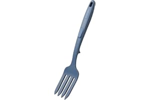 MISUVRSE Forchetta flessibile in silicone resistente al calore Forchetta da cucina lavabile in lavastoviglie Forchetta da cucina antiaderente per cuocere e mescolare Forchetta da cucina in silicone