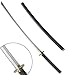 Produktbild XXL Katana Ninja-Schwert 110cm Erwachsene Samurai-Schwert Säbel Waffe Spielzeug Schwarz Kostüm Zubehör