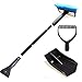 Produktbild QINAIDI Versenkbarer Griff Schneeschaufel Schnee Bürste Auto Reinigung Winter Auto Auto Eiskratzer Auto SUV LKW Drehbare Bürste