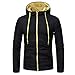 Produktbild Herren kapuzenpullover,Honestyi Herren Langarm Hoodies Sweatshirt Tops Jacke Mantel Abnutzung kapuzenpullover (XL, Schwarz 2)