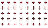 England ST George Nail Decals Art