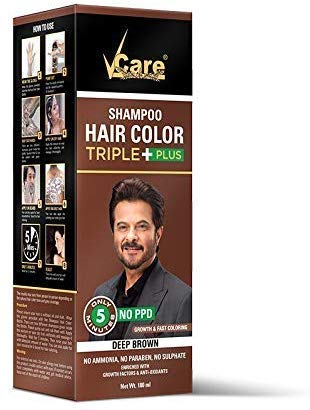 Buy Vcare Shampoo Hair Color Brown Online At Low Prices In India