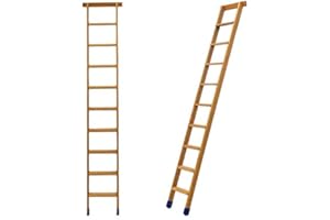 MATISÈRE Echelle simple bois - Longueur : 3.00m - 11 marches