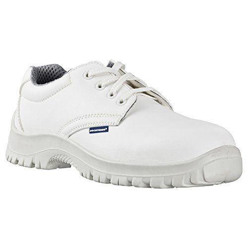 securesse Sicherheitsschuhe weiß S2 SRC, Sicherheitshalbschuh niedrig Weite 11