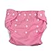 Amison 1Pcs Hot Baby Infant Adjustable Reusable Washable Leakproof Cloth Nappy Diaper (Pink)